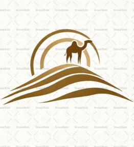 Sanddünen und Kamel